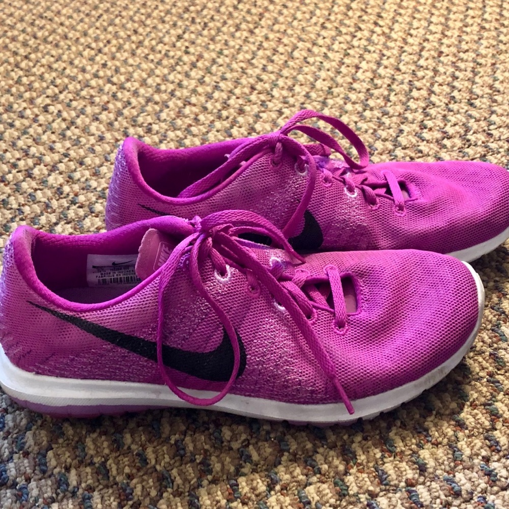 Pink Nike Flex Fury Running Shoes
